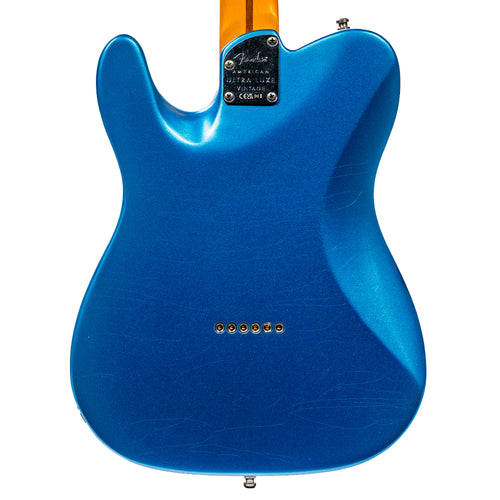 Fender American Ultra Luxe Vintage '60s Telecaster Custom Electric Guitar, Lake Placid Blue