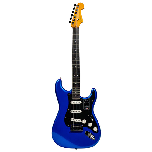 Fender American Ultra II Stratocaster Electric Guitar, Ebony Fingerboard, Noble Blue