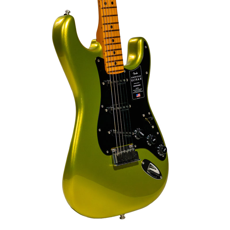 Fender American Ultra II Stratocaster Electric Guitar, Maple Fingerboard, Solar Flare