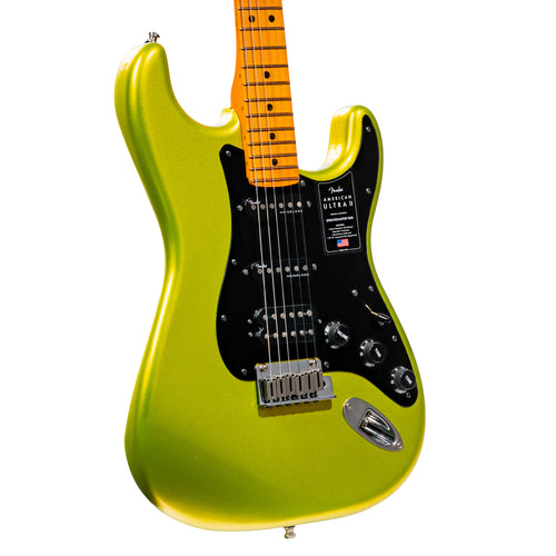 Fender American Ultra II Stratocaster HSS Electric Guitar, Maple Fingerboard, Solar Flare