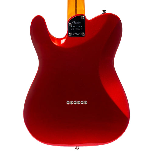 Fender American Ultra II Telecaster Electric Guitar, Maple Fingerboard, Sinister Red