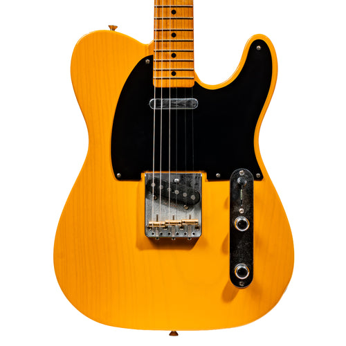 Fender 75th Anniversary Vintera Road Worn 1951 Telecaster Electric Guitar, Butterscotch Blonde