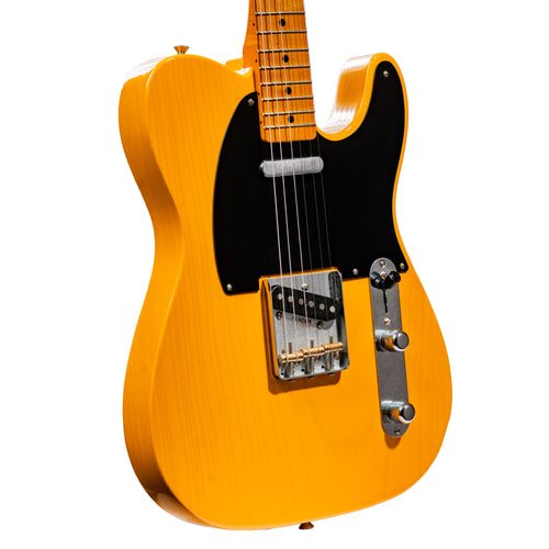 Fender 75th Anniversary Vintera Road Worn 1951 Telecaster Electric Guitar, Butterscotch Blonde