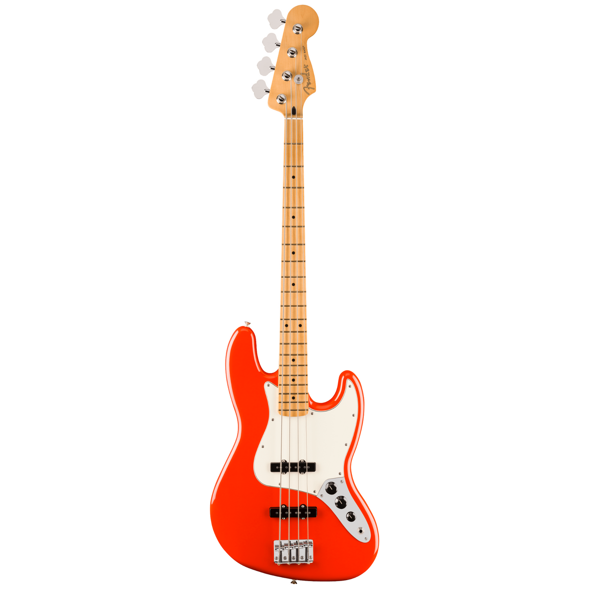 Fender Player II Jazz Bass Guitar, Maple Fingerboard, Coral Red