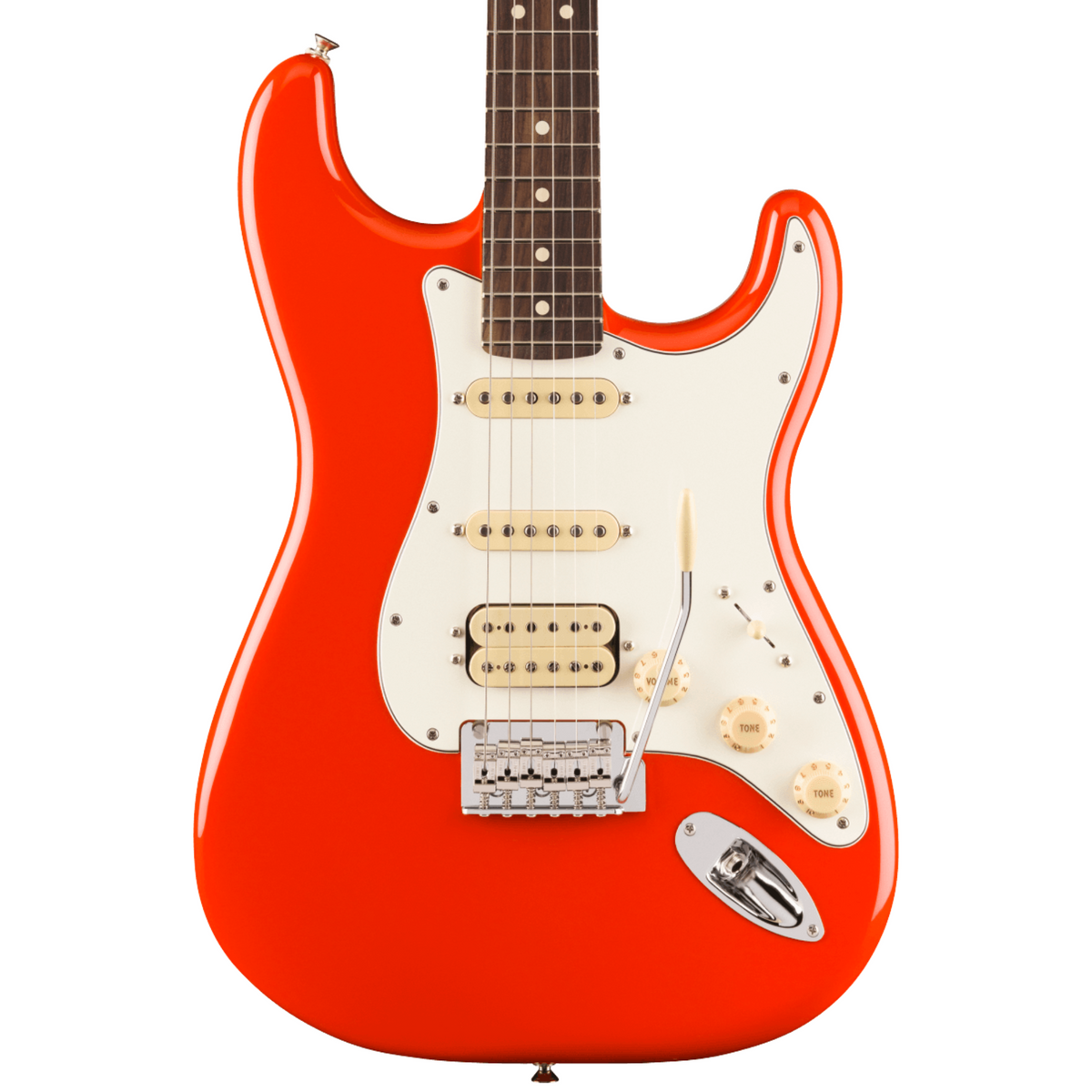 Fender Player II Stratocaster HSS Electric Guitar, Rosewood Fingerboard, Coral Red