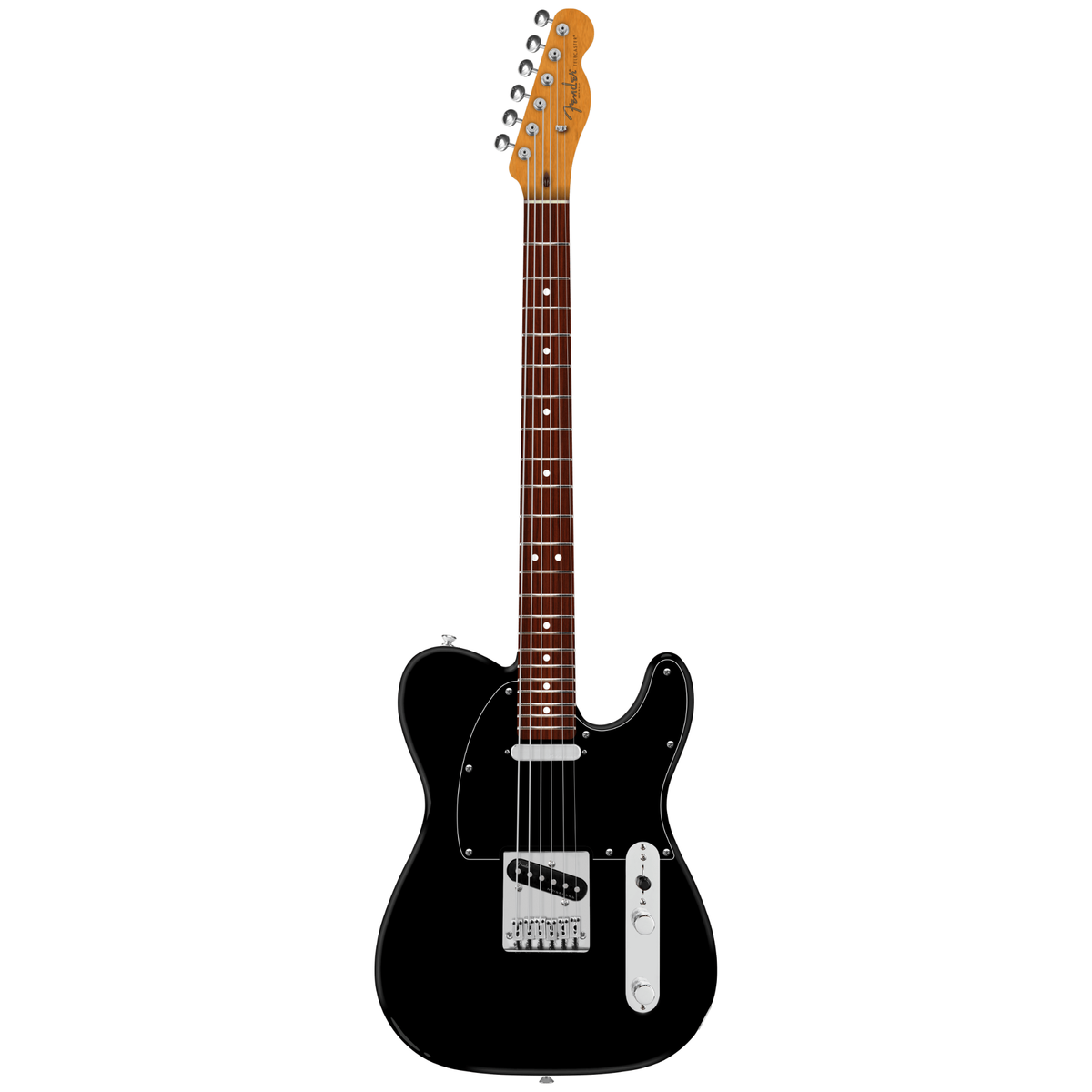 Fender 75th Anniversary Player II Baritone Telecaster Electric Guitar, Black