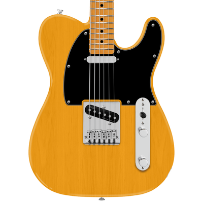 Fender 75th Anniversary Player II Baritone Telecaster Electric Guitar, Butterscotch Blonde