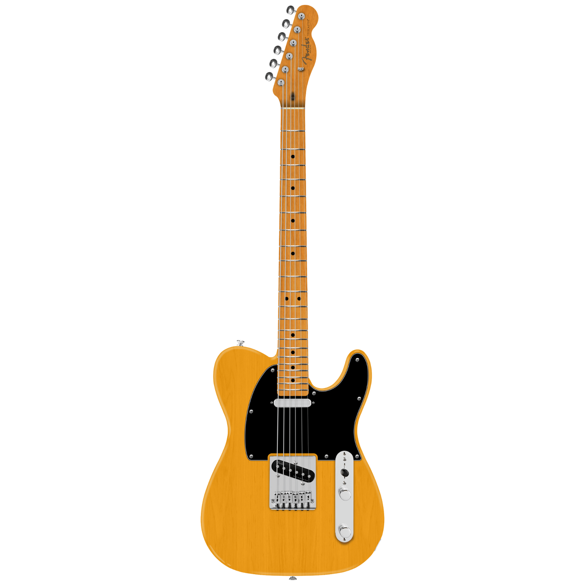 Fender 75th Anniversary Player II Baritone Telecaster Electric Guitar, Butterscotch Blonde