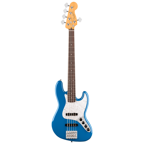 Fender Player II Modified Active Jazz Bass V Guitar, Rosewood Fingerboard, Electric Blue