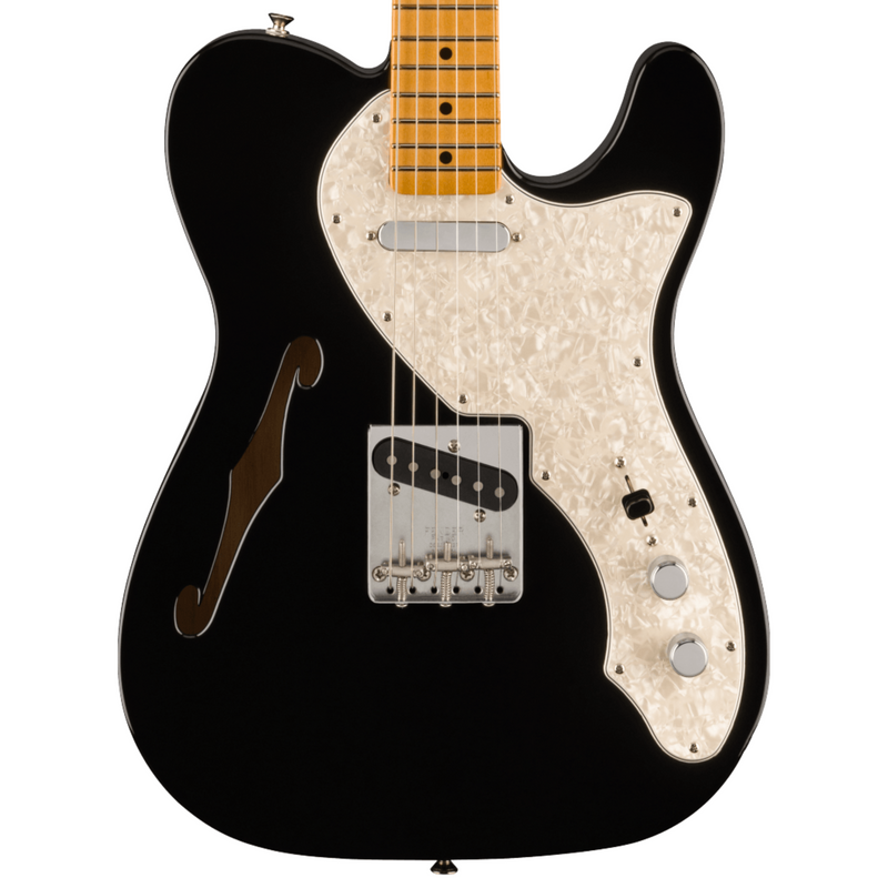 Fender Vintera II ‘60s Telecaster Thinline Electric Guitar, Maple Fingerboard, Black