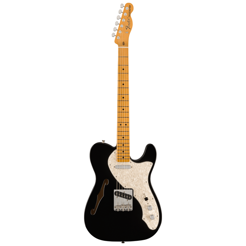 Fender Vintera II ‘60s Telecaster Thinline Electric Guitar, Maple Fingerboard, Black