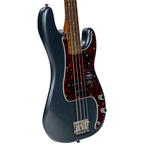 Fender Vintera II Road Worn '60s Precision Bass Guitar, Charcoal Frost Metallic