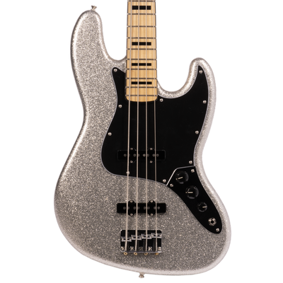 Fender Limited Edition Mikey Way Jazz Bass Guitar, Maple Fingerboard, Silver Sparkle