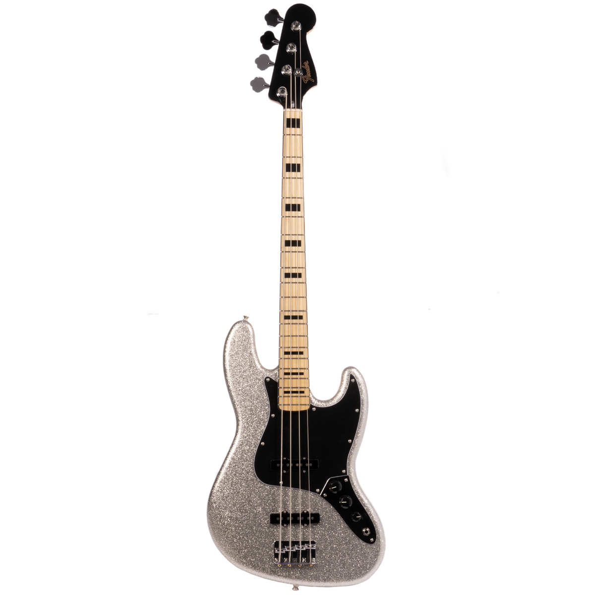 Fender Limited Edition Mikey Way Jazz Bass Guitar, Maple Fingerboard, Silver Sparkle