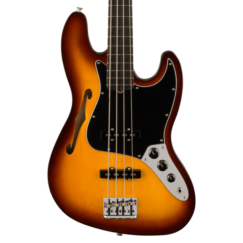 Fender Limited Edition Suona Jazz Bass Thinline, Ebony Fingerboard, Violin Burst