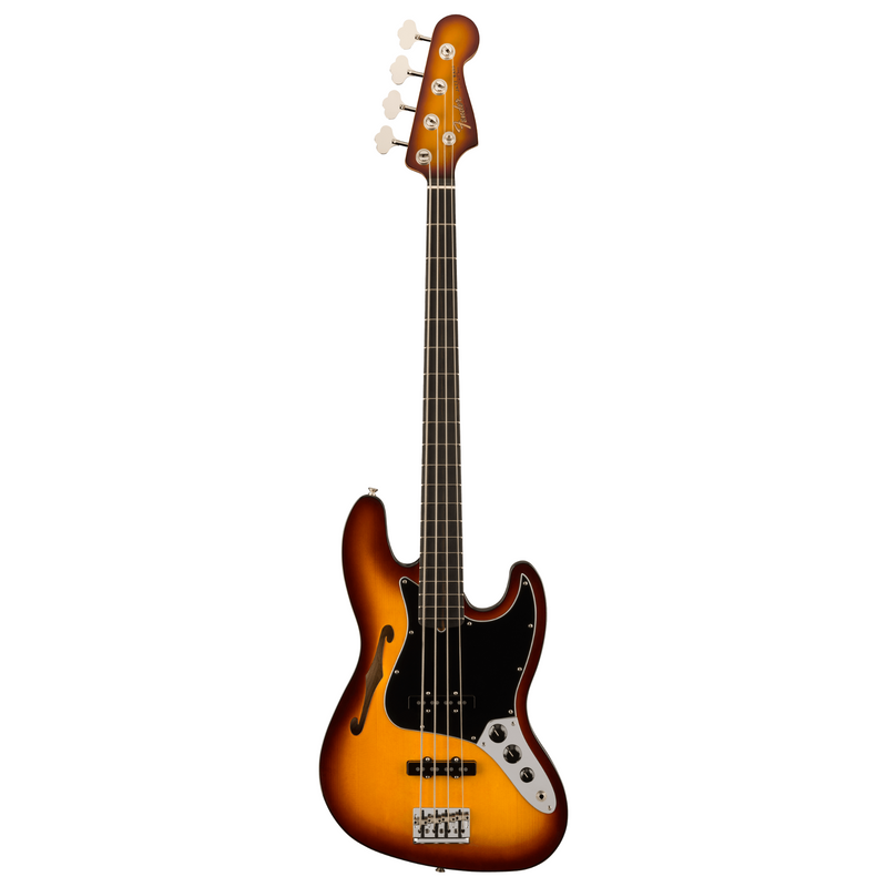 Fender Limited Edition Suona Jazz Bass Thinline, Ebony Fingerboard, Violin Burst