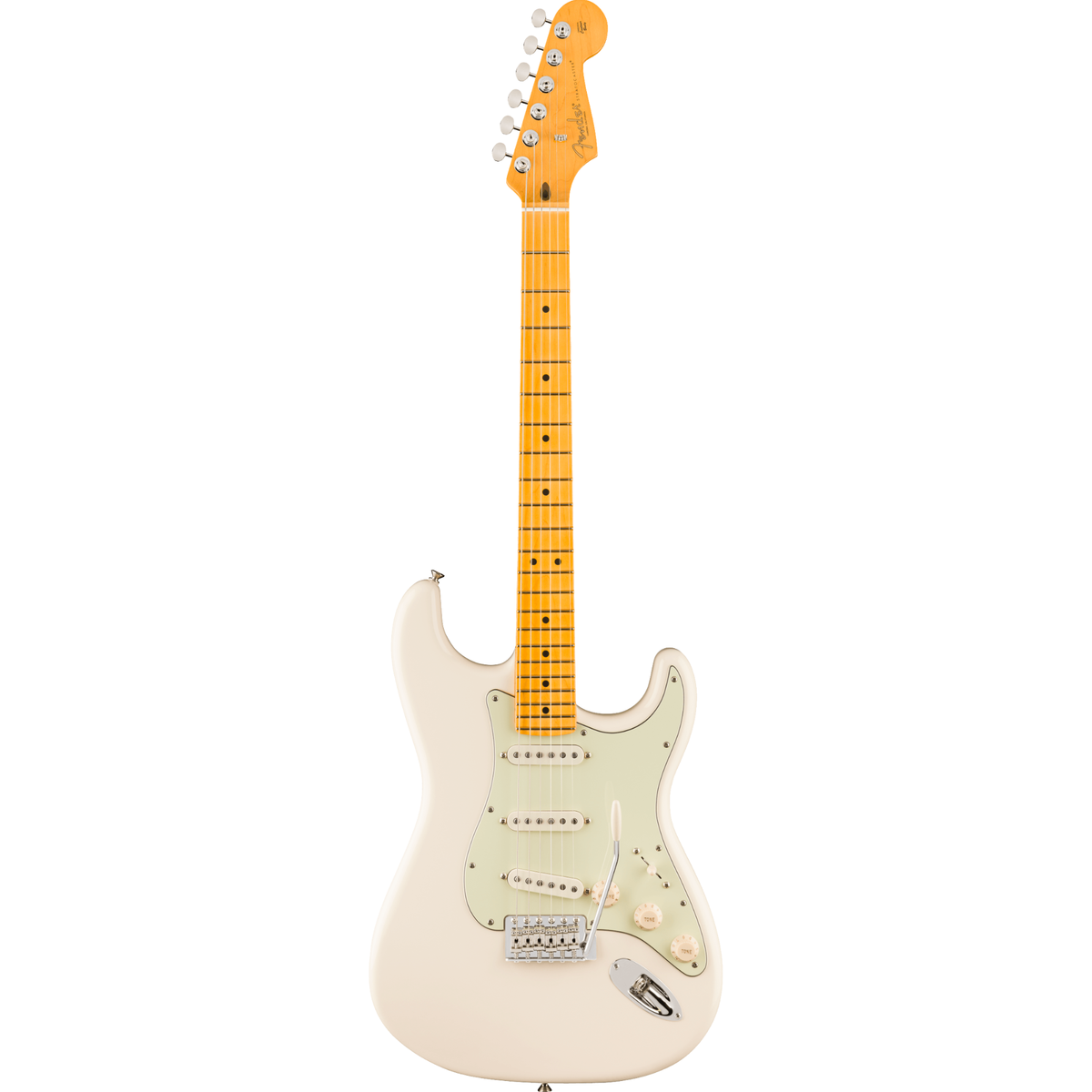 Fender LTD American Professional Classic Stratocaster Electric Guitar w/ Fender Silent System, Olympic White