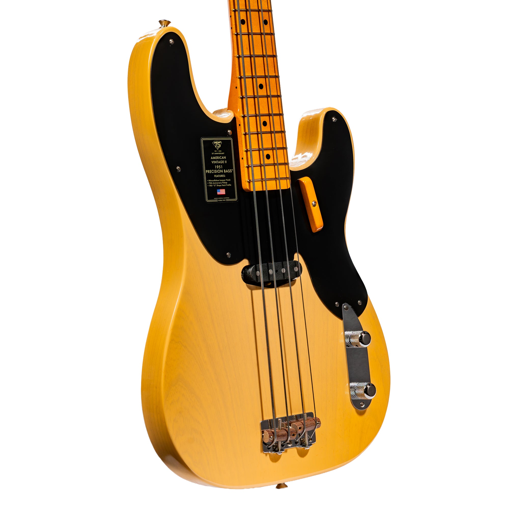 ベース Fender American vintage Precision Bass Fender 75th Anniversary American Vintage II Precision Bass, Blonde