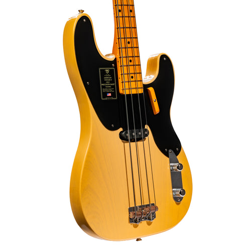 Fender 75th Anniversary American Vintage II Precision Bass Guitar, Butterscotch Blonde
