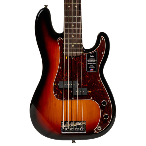 Fender American Professional II Precision Bass V, Rosewood, 3-Color Sunburst