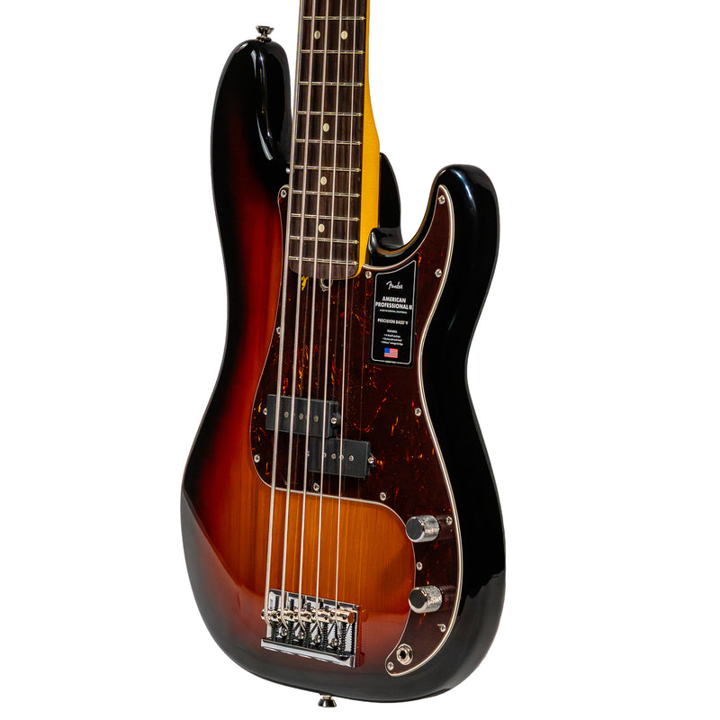 Fender American Professional II Precision Bass V, Rosewood, 3-Color Sunburst