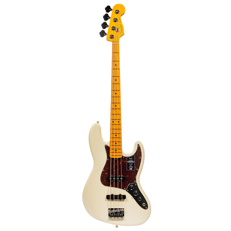 Fender American Professional II Jazz Bass Guitar, Maple Fingerboard, Olympic White