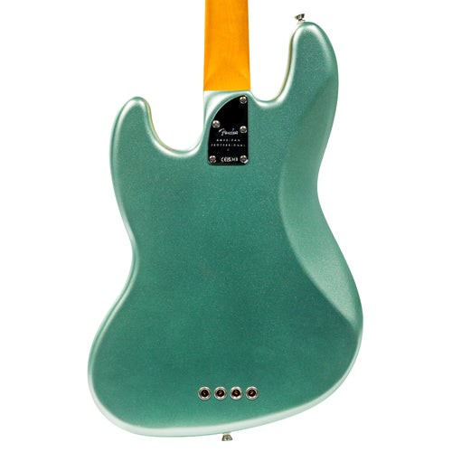 Fender American Professional II Jazz Bass Guitar, Maple, Mystic Surf Green