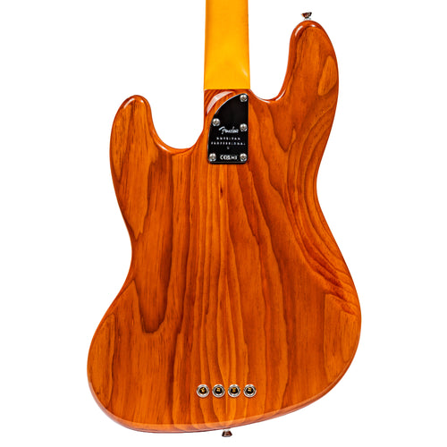 Fender American Professional II Jazz Bass Guitar, Maple Fingerboard, Roasted Pine