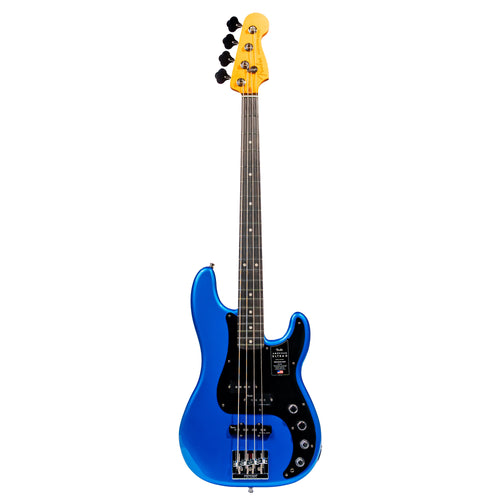 Fender American Ultra II Precision Bass Guitar, Ebony Fingerboard, Noble Blue