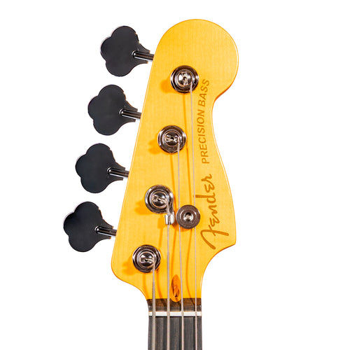 Fender American Ultra II Precision Bass Guitar, Ebony Fingerboard, Noble Blue
