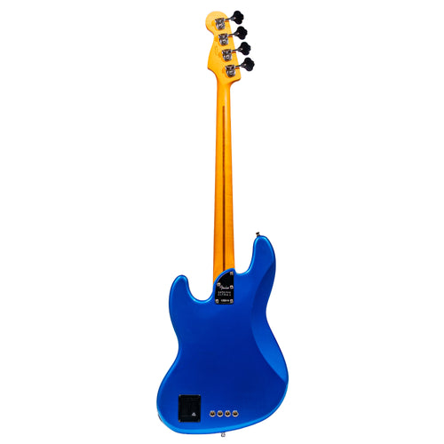Fender American Ultra II Jazz Bass Guitar, Ebony Fingerboard, Noble Blue