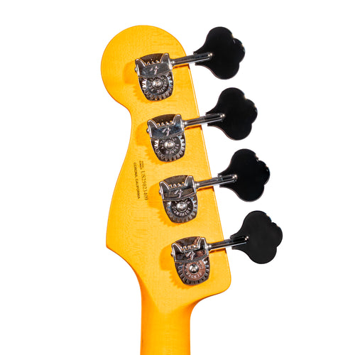 Fender American Ultra II Jazz Bass Guitar, Ebony Fingerboard, Noble Blue