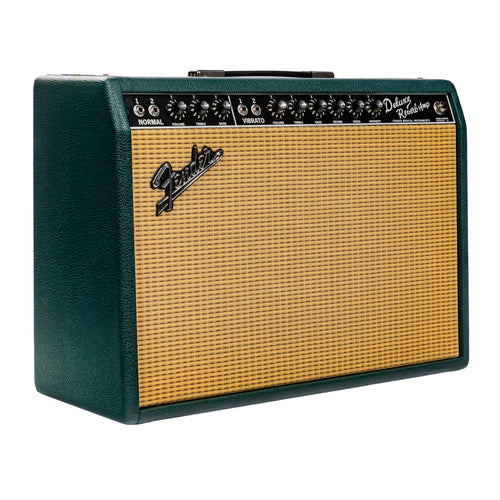 Fender FSR '65 Deluxe Reverb Guitar Combo Amplifier, British Racing Green