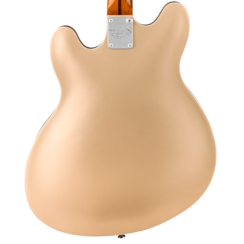 Fender Tom Delonge Starcaster Electric Guitar, Rosewood Fingerboard, Satin Shoreline Gold