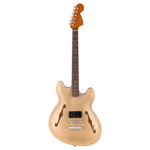 Fender Tom Delonge Starcaster Electric Guitar, Rosewood Fingerboard, Satin Shoreline Gold