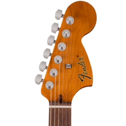 Fender Tom Delonge Starcaster Electric Guitar, Rosewood Fingerboard, Satin Surf Green