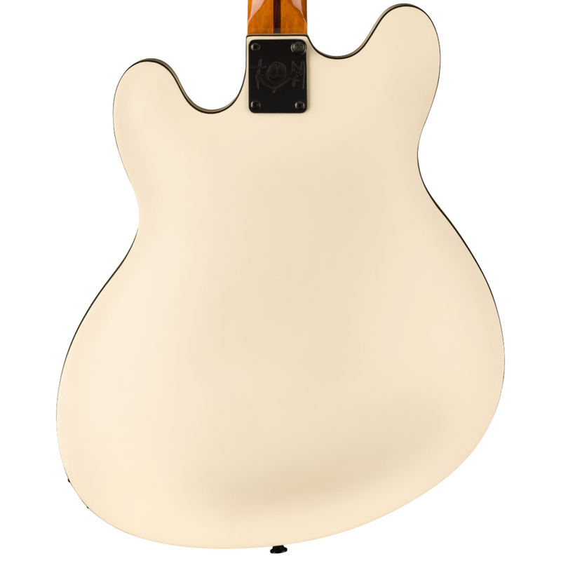 Fender Tom Delonge Starcaster Electric Guitar, Rosewood Fingerboard, Satin Olympic White