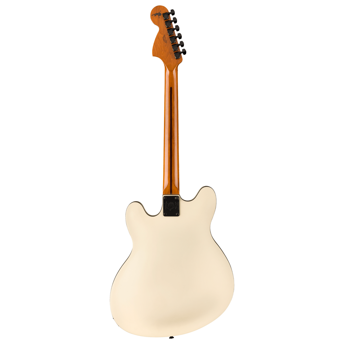 Fender Tom Delonge Starcaster Electric Guitar, Rosewood Fingerboard, Satin Olympic White