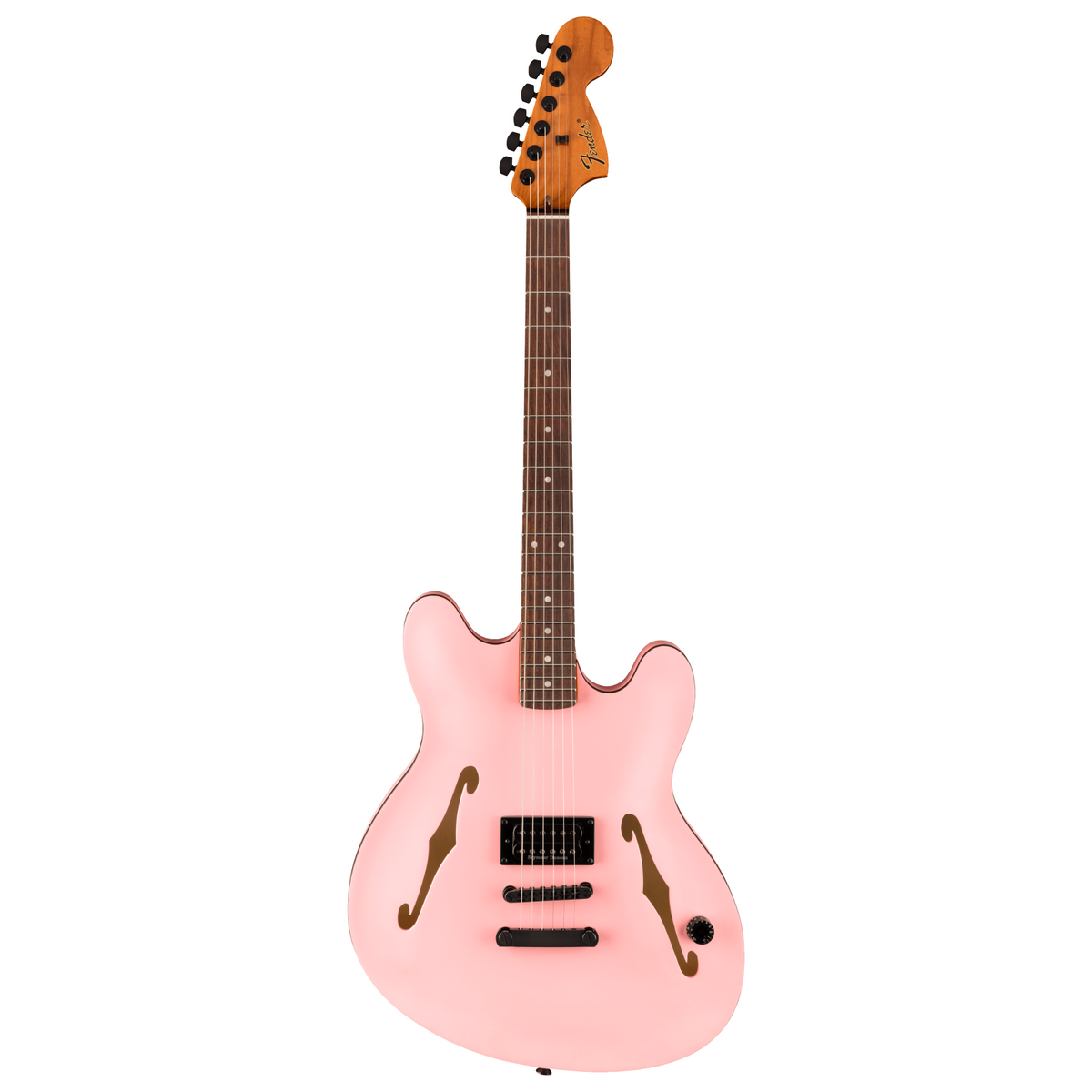 Fender Tom Delonge Starcaster Electric Guitar, Rosewood Fingerboard, Satin Shell Pink