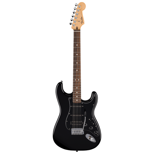 Fender Standard Stratocaster HSS Electric Guitar, Laurel Fingerboard, Black