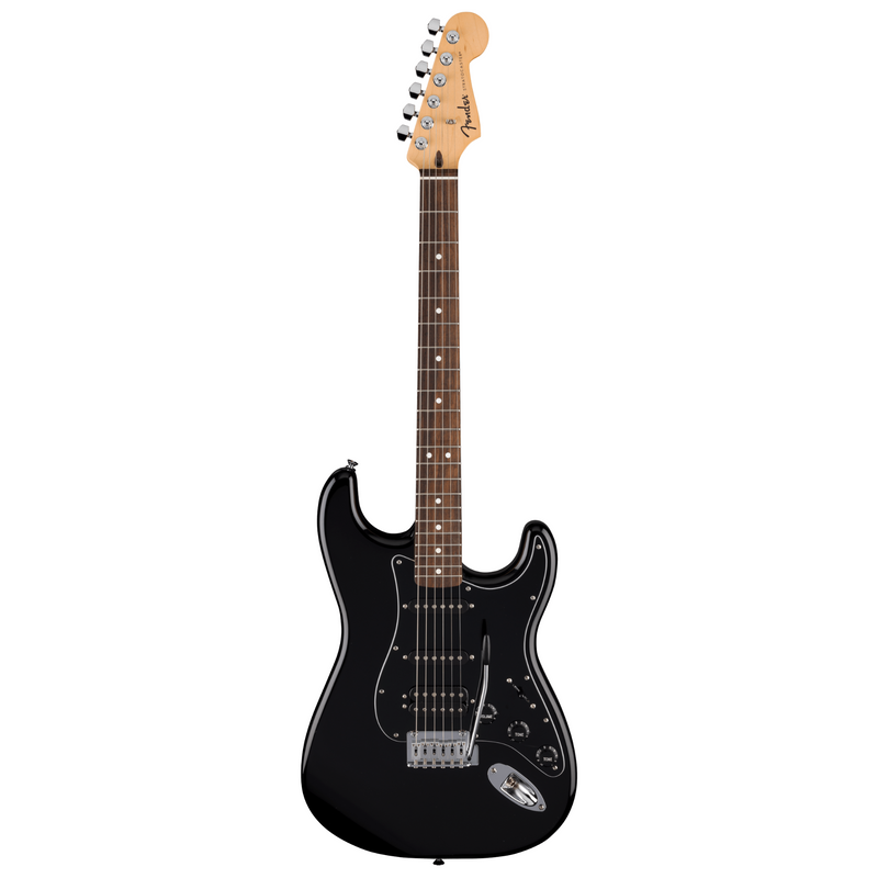 Fender Standard Stratocaster HSS Electric Guitar, Laurel Fingerboard, Black