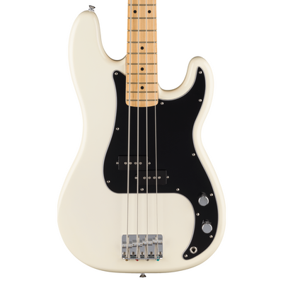 Fender Standard Precision Bass Guitar, Maple Fingerboard, Olympic White