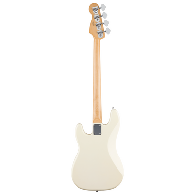 Fender Standard Precision Bass Guitar, Maple Fingerboard, Olympic White