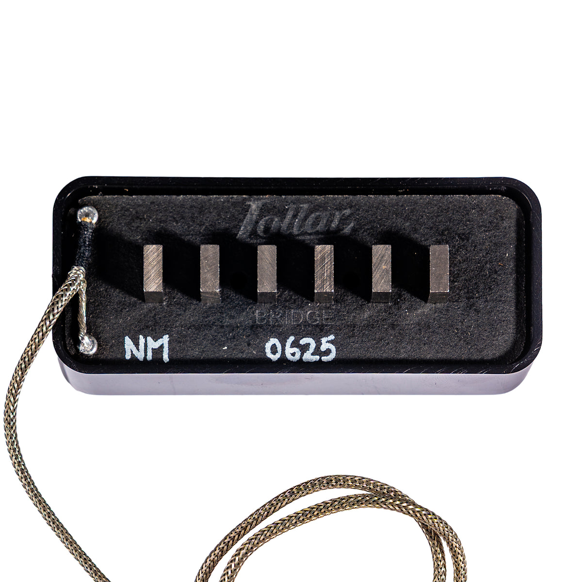 Lollar P-90 Staple Soapbar Pickup, Bridge, Black Cover