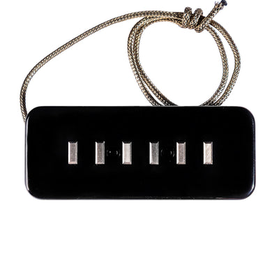 Lollar P-90 Staple Soapbar Pickup, Bridge, Black Cover