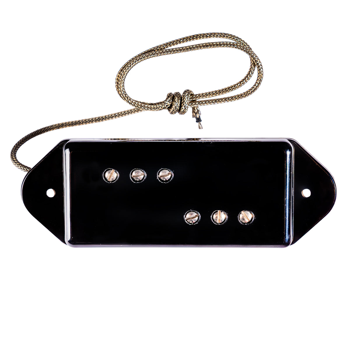 Lollar DC-90 Hum-Cancelling Dogear Pickup, Neck, Black Cover