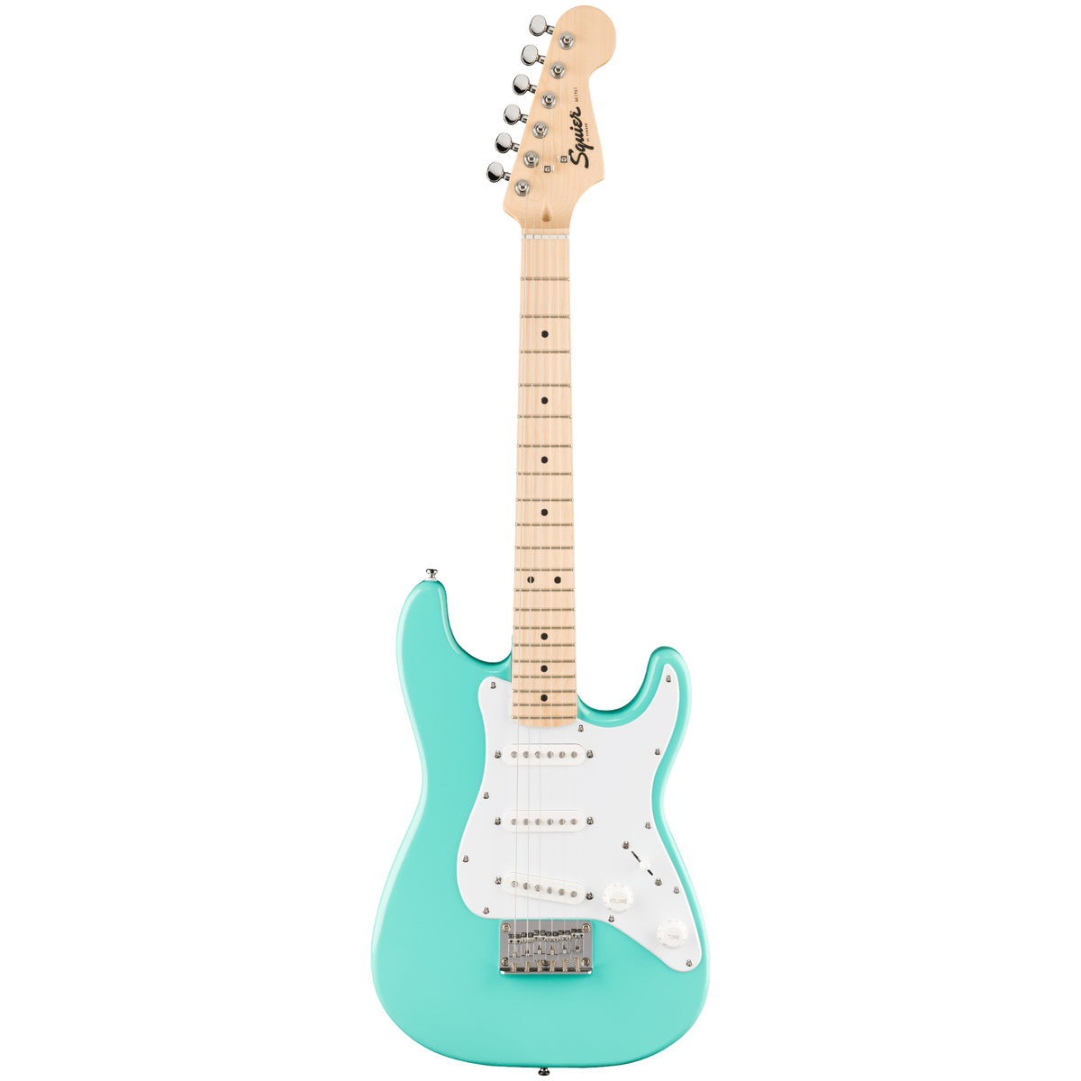 Squier Mini Stratocaster Electric Guitar, Sea Foam Green