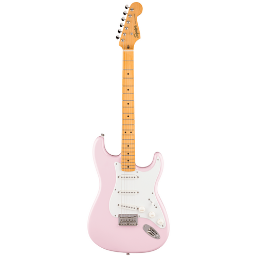 Squier Classic Vibe '50s Stratocaster HT Electric Guitar, Shell Pink