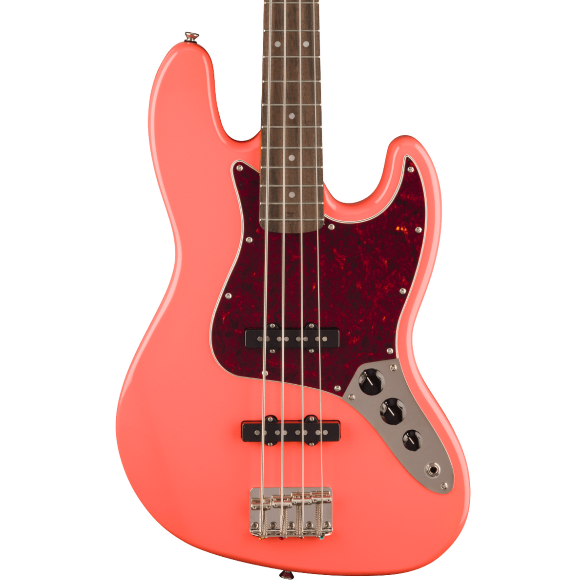 Squier Classic Vibe '60s Jazz Bass Guitar, Tahitian Coral