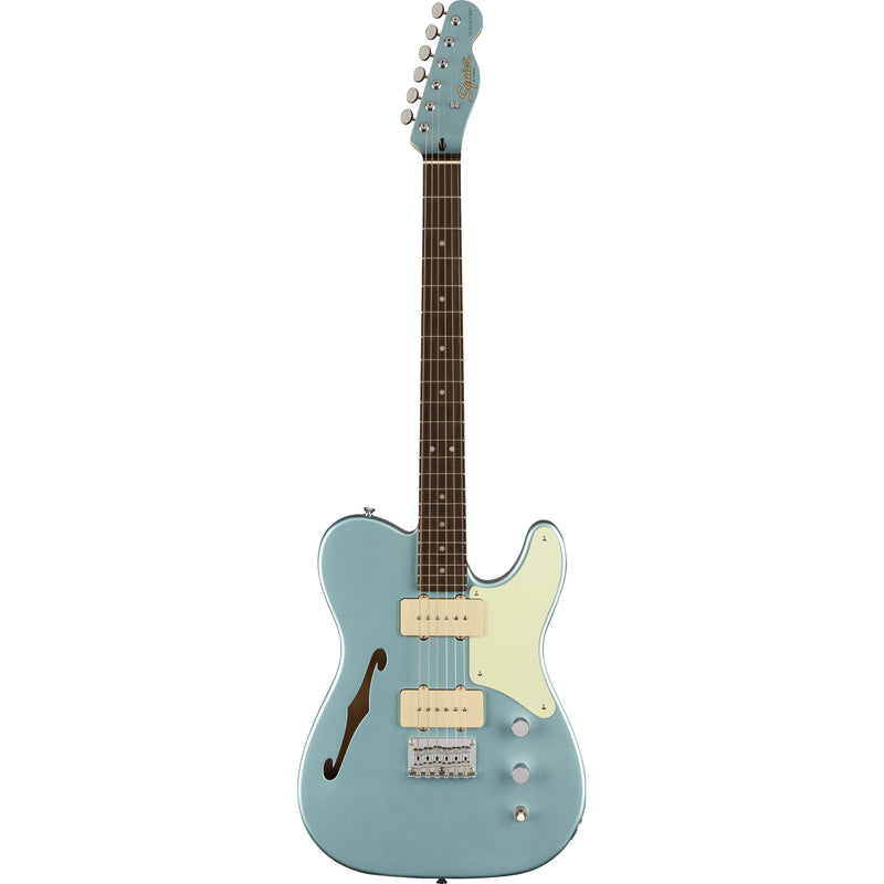 Squier FSR Paranormal Cabronita Telecaster Thinline Electric Guitar, Ice Blue Metallic